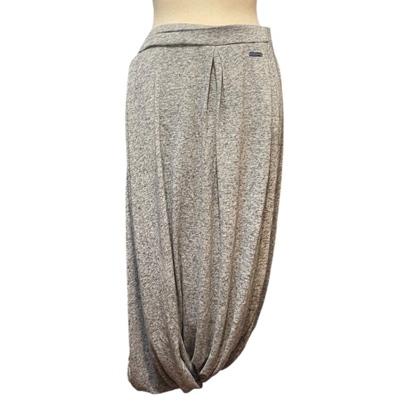 Sweaty Betty Gray Casual Pull On Jersey Knit Bubble Maxi Skirt Woman’s Small - Picture 1 of 12